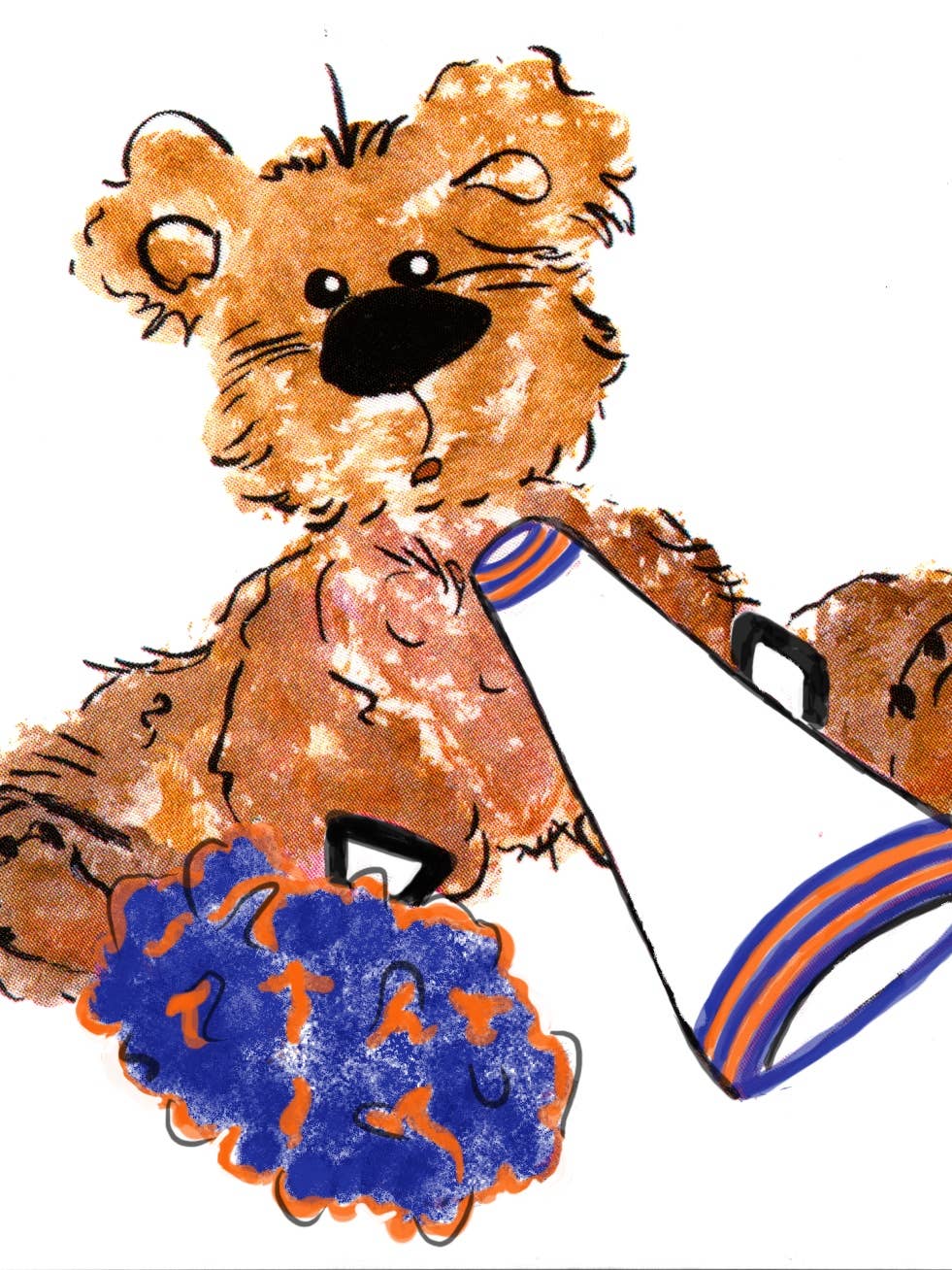Auburn Girls Bear T-Shirt SS