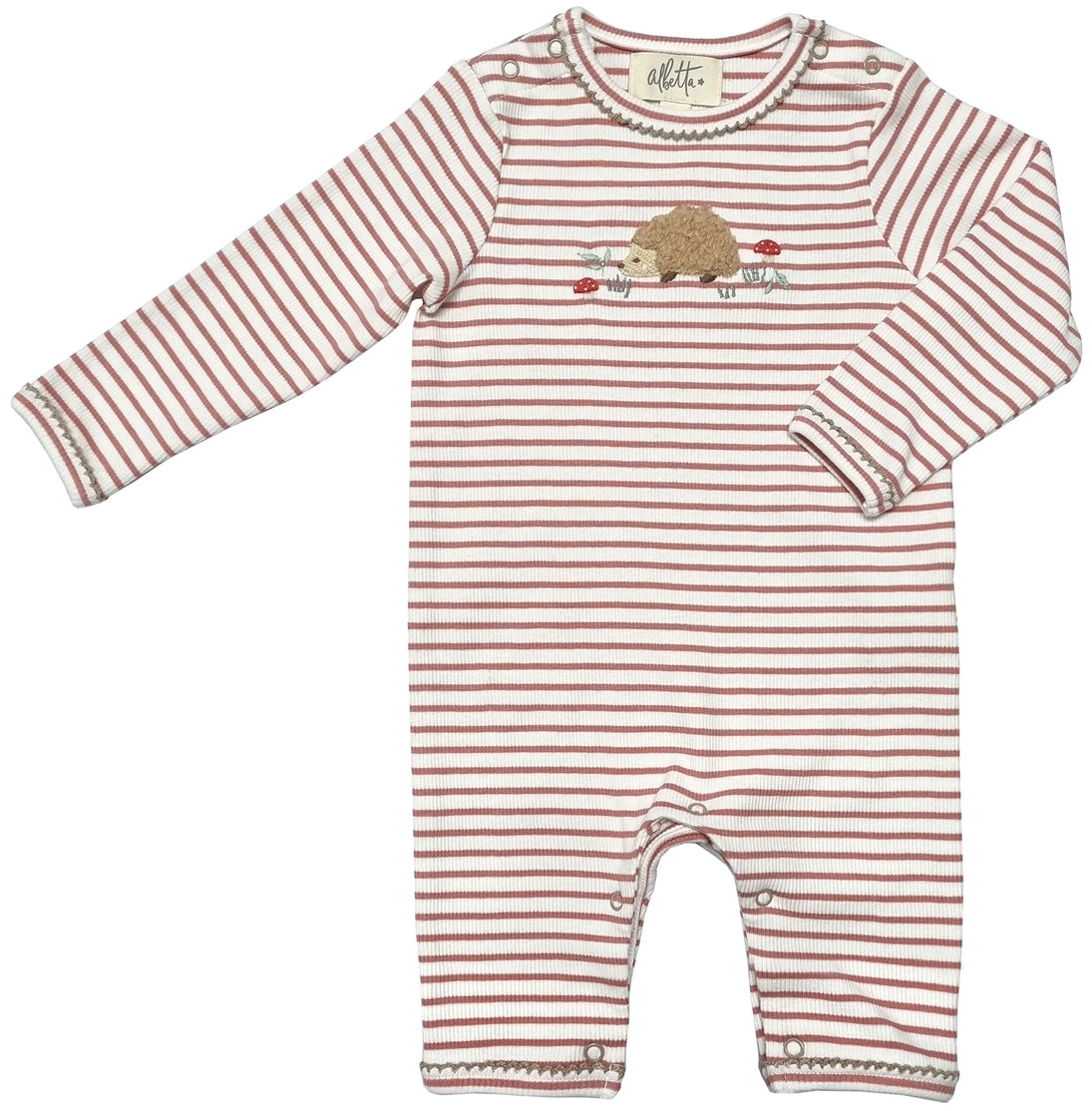 Albetta Henri Hedgehog Applique Babygro