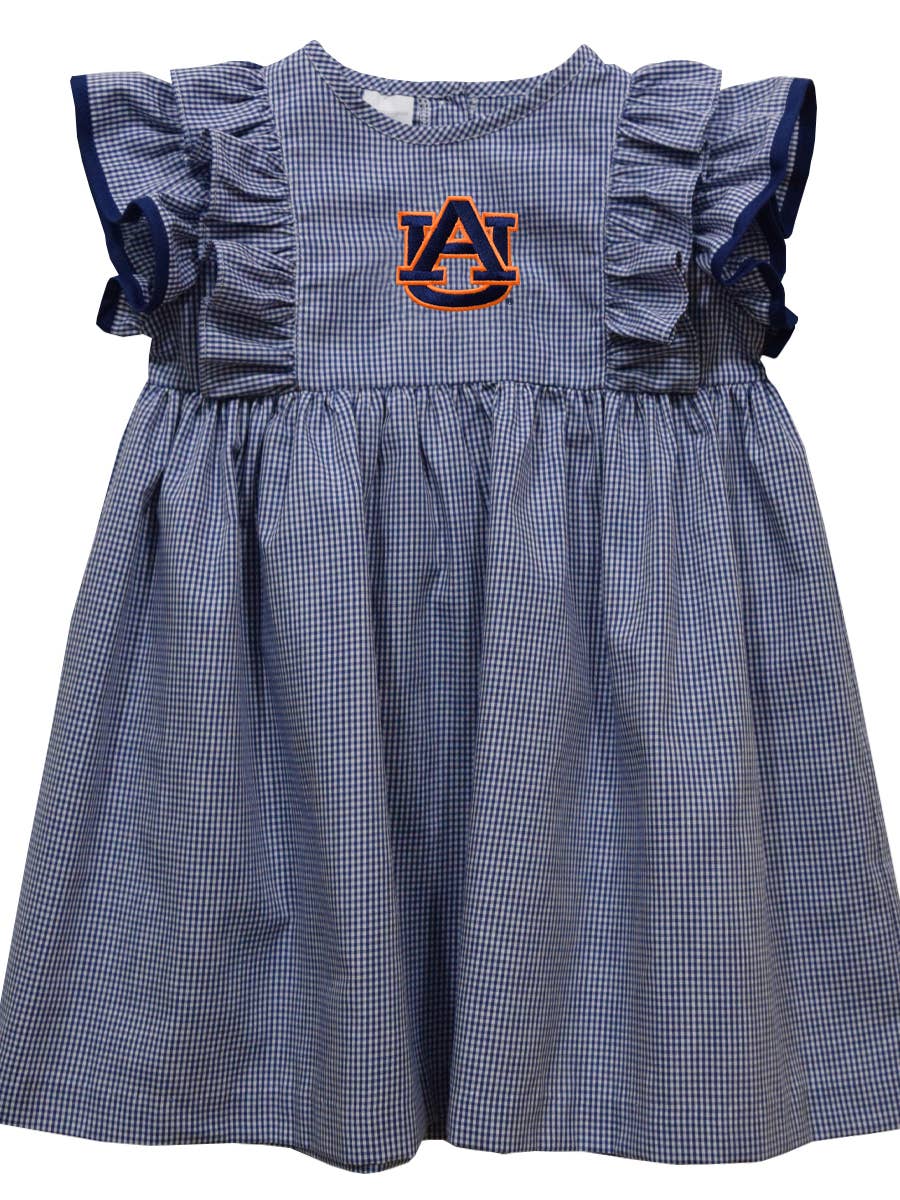 Auburn Checks Ruffle Dress