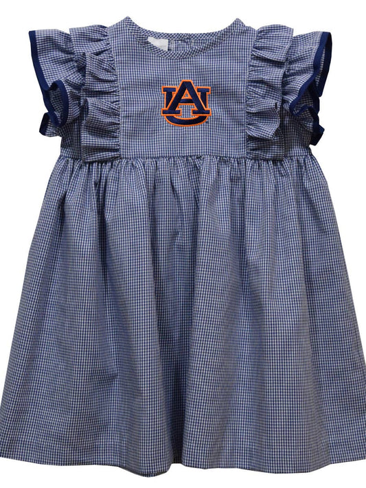 Auburn Checks Ruffle Dress