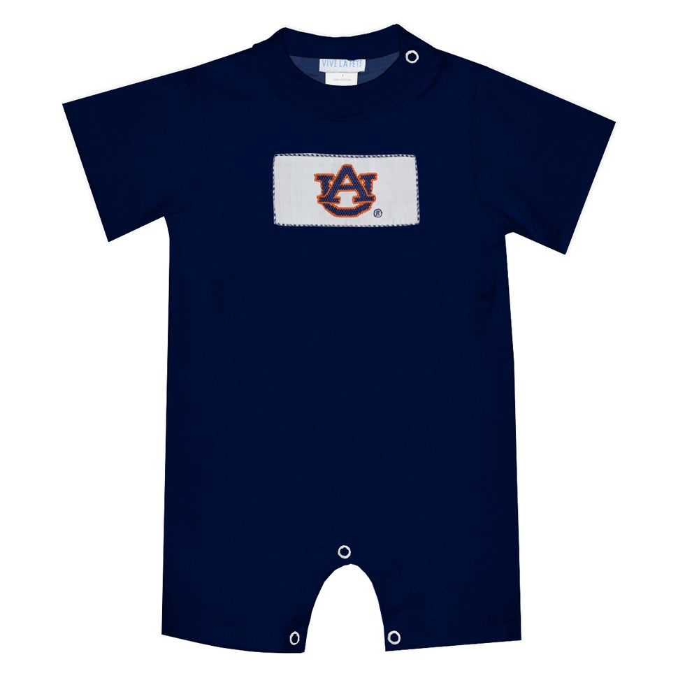 Auburn Smocked SS Romper-B