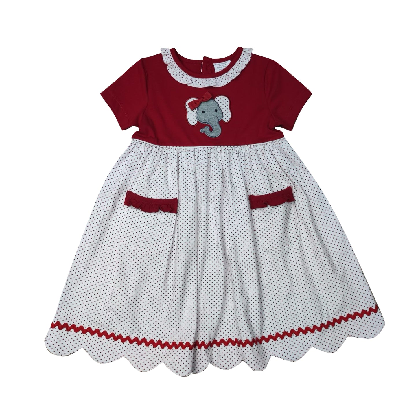 ISHTEX Girl's Alabama Elephant Dress