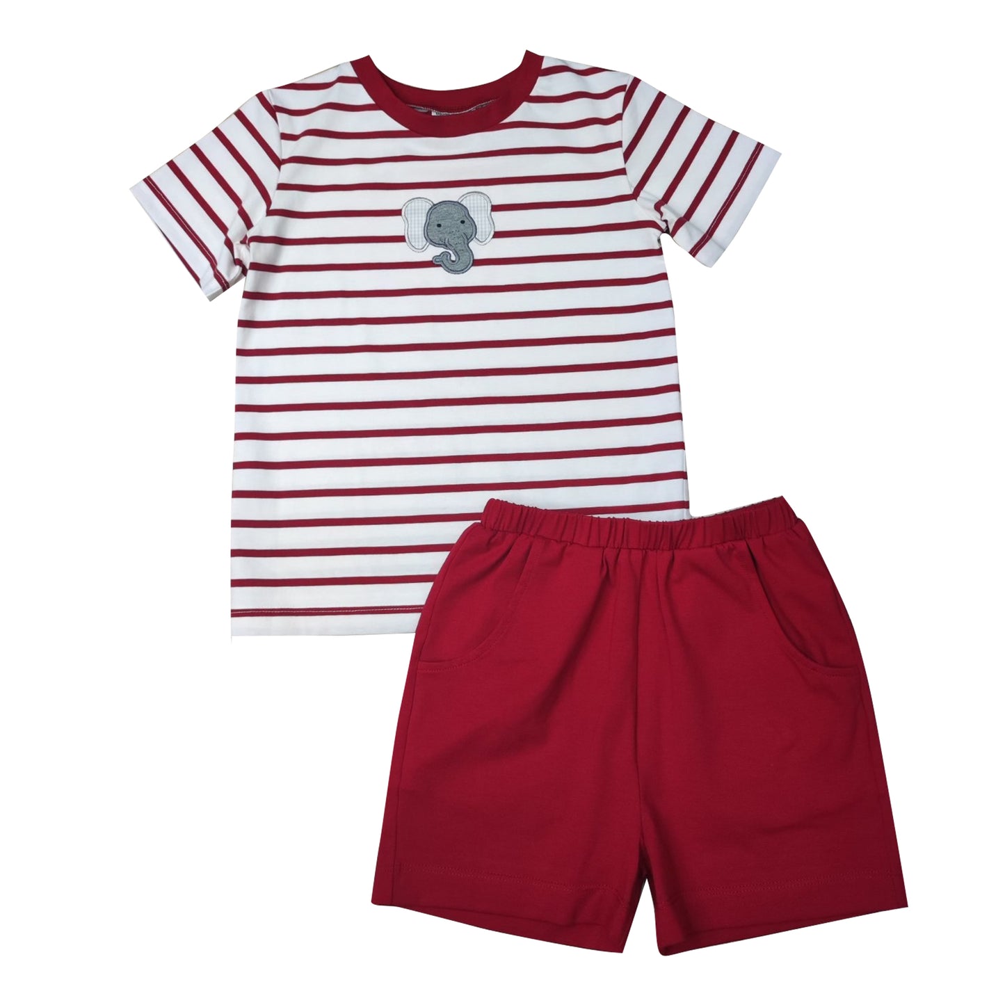 ISHTEX Boy's Alabama Elephant Short Set
