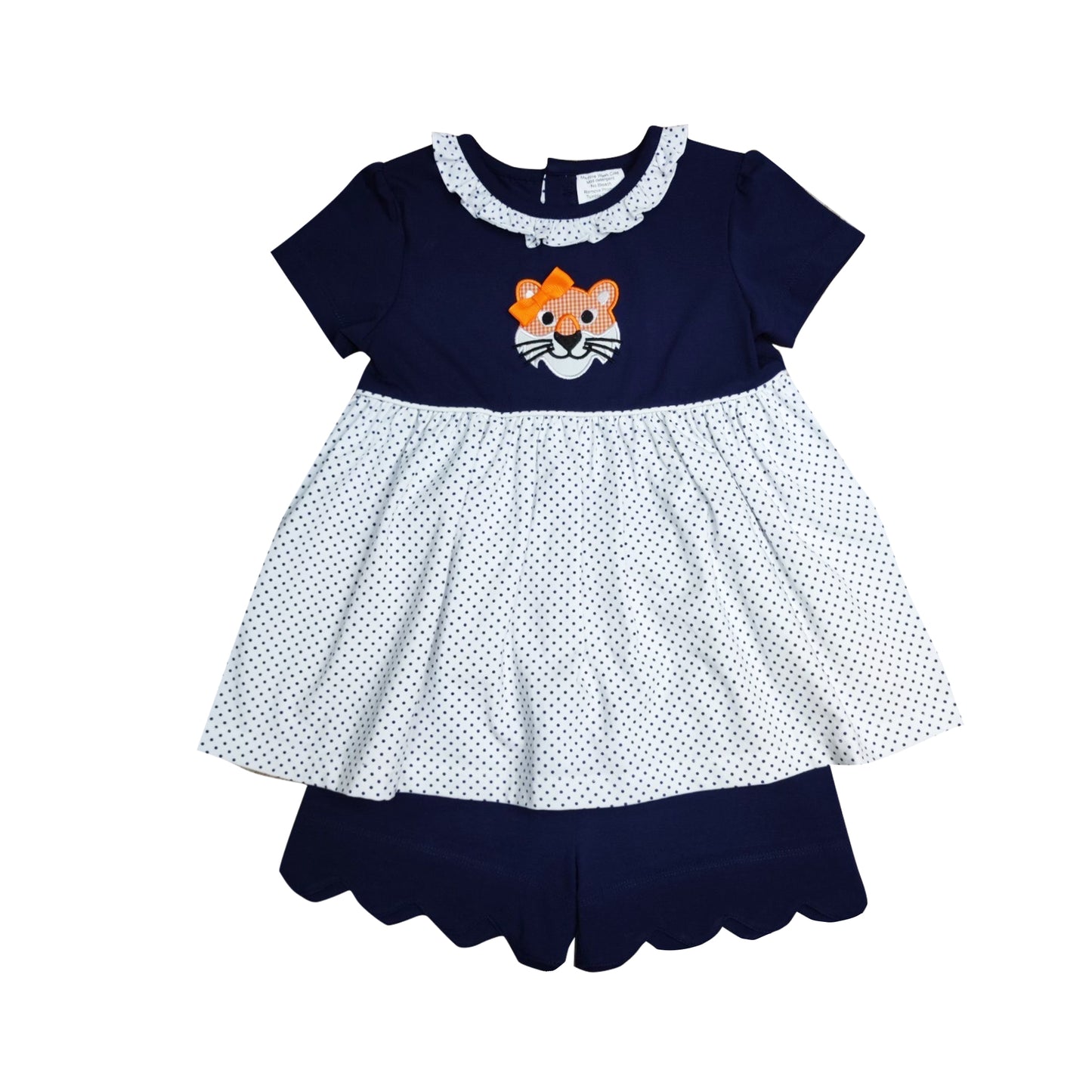 ISHTEX Girl's Auburn Tiger Short Set