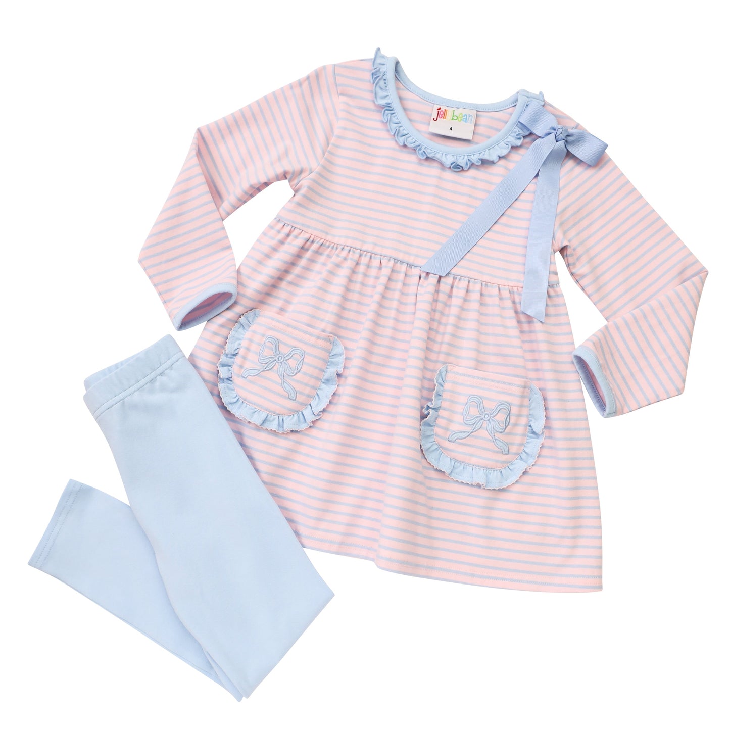 JB Girls Bow Pants Set