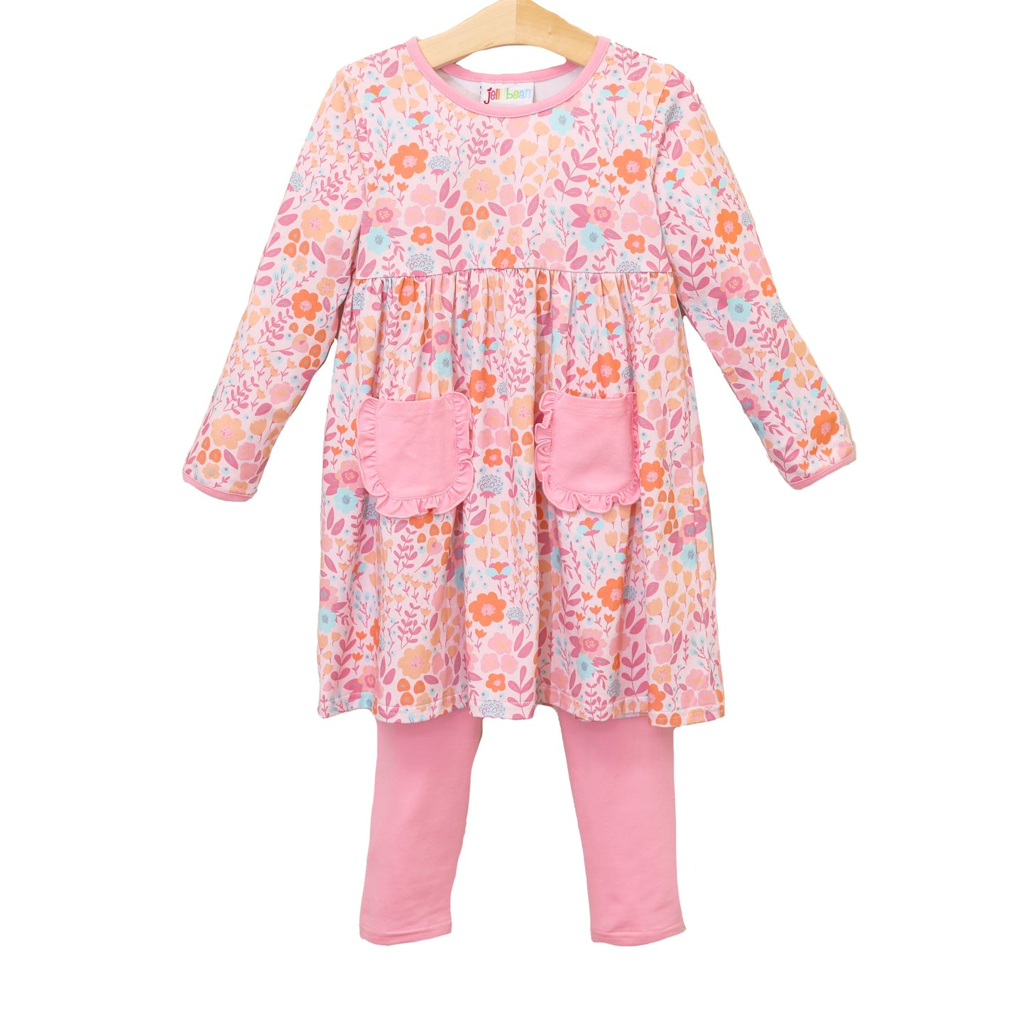 JB Girls Poppy Floral Pants Set