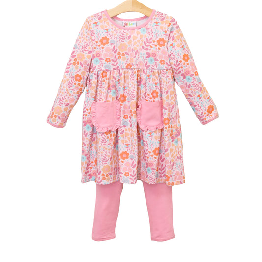 JB Girls Poppy Floral Pants Set