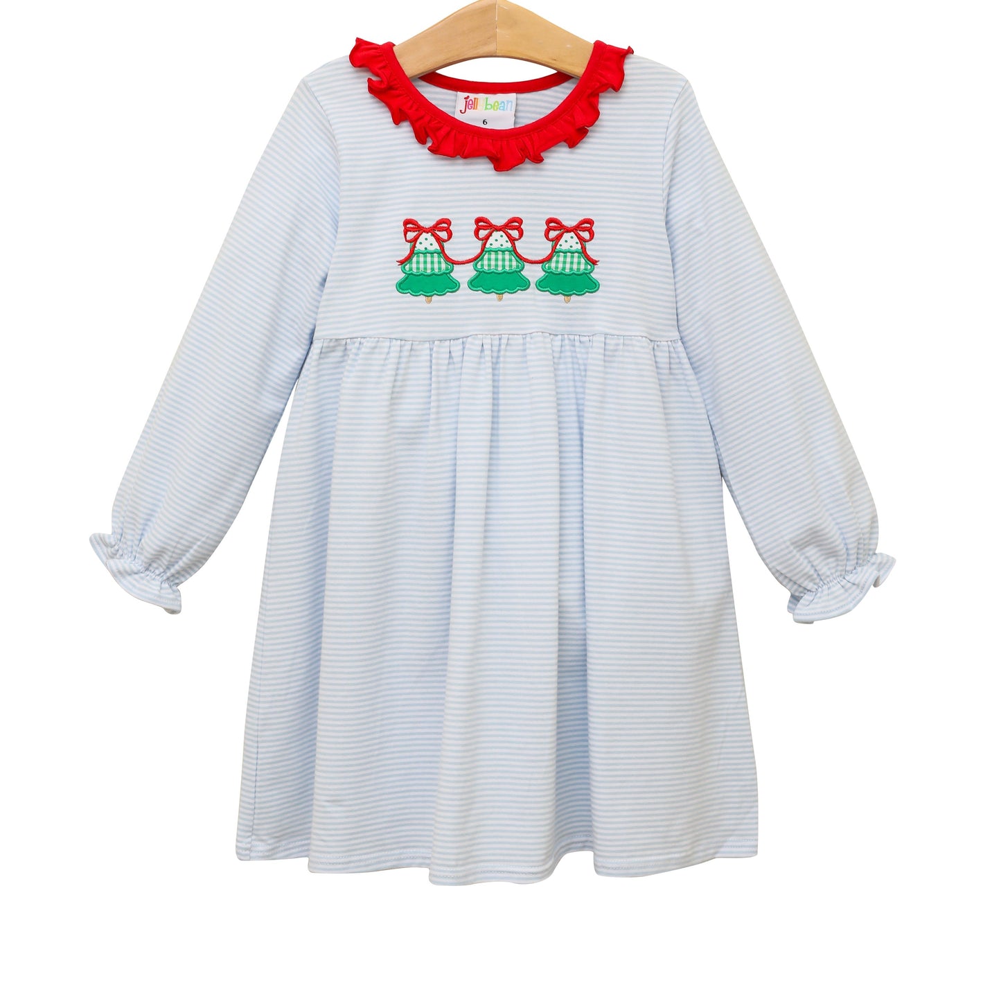 JB Girls Christmas Tree Trio Dress