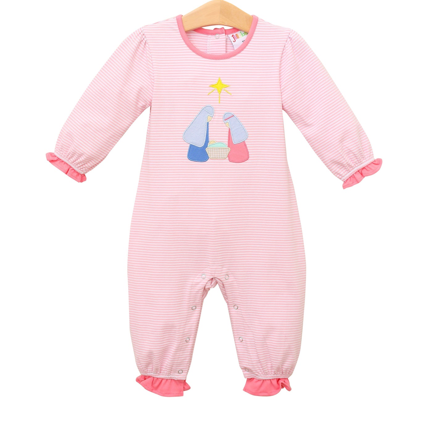 JB Girls Nativity Applique Romper