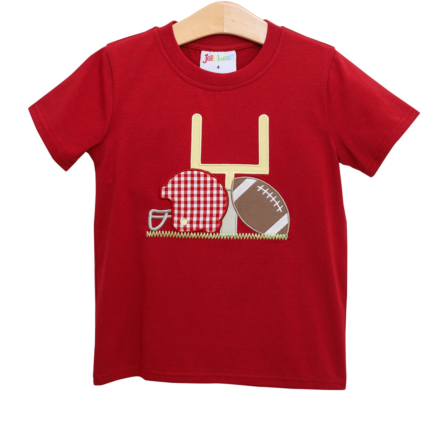 JB Boys Touch Down Tee- Crimson