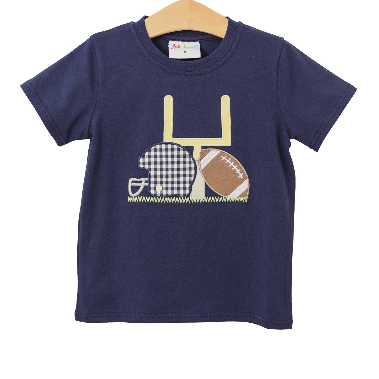 JB Boys Touch Down Tee- Navy