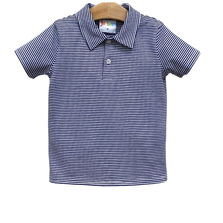 JB Navy Stripe Polo