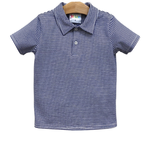 JB Navy Stripe Polo