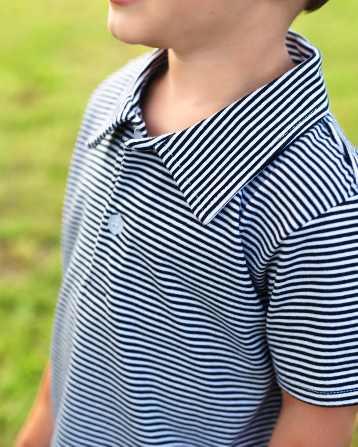 JB Navy Stripe Polo