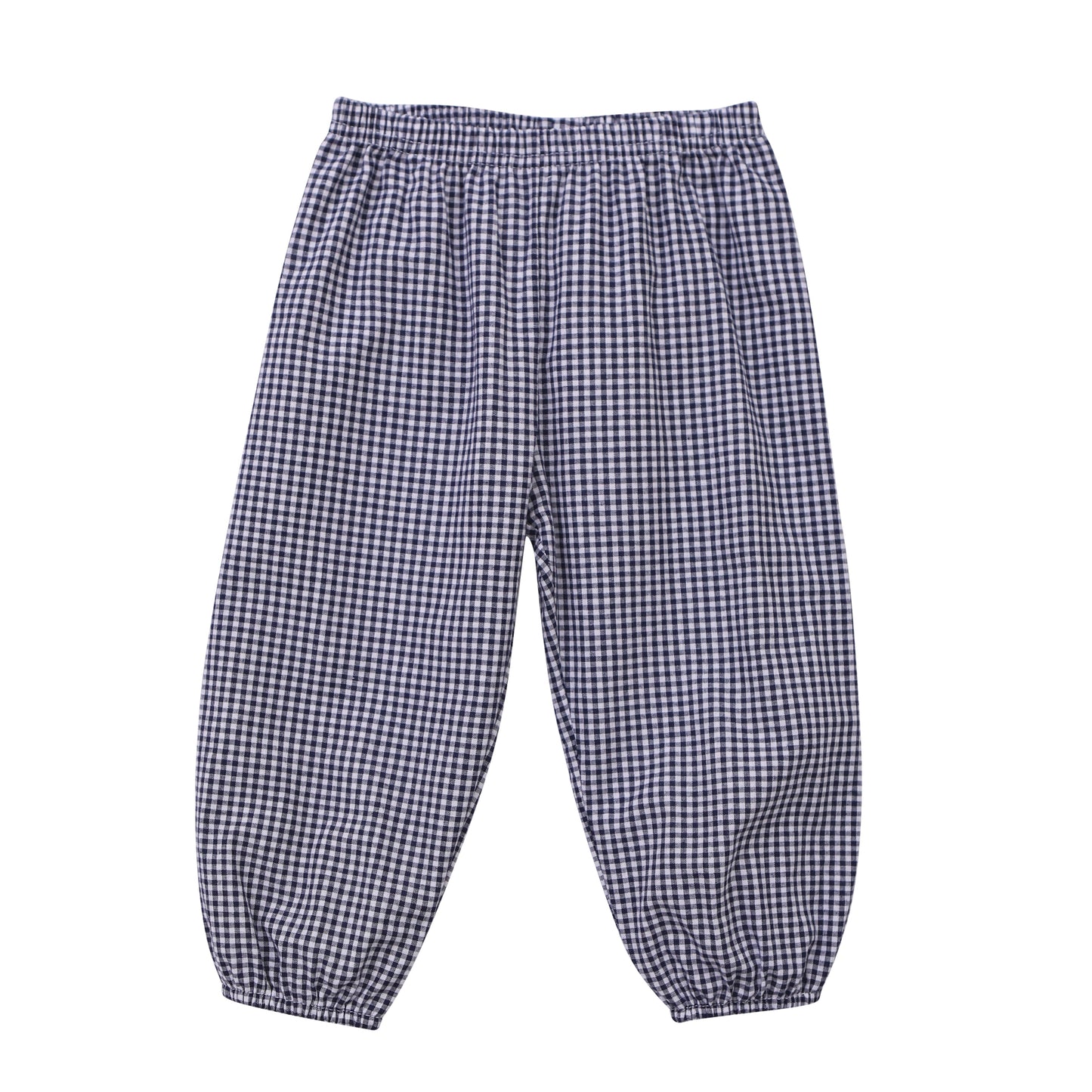 JB Boys Navy Gingham Pants
