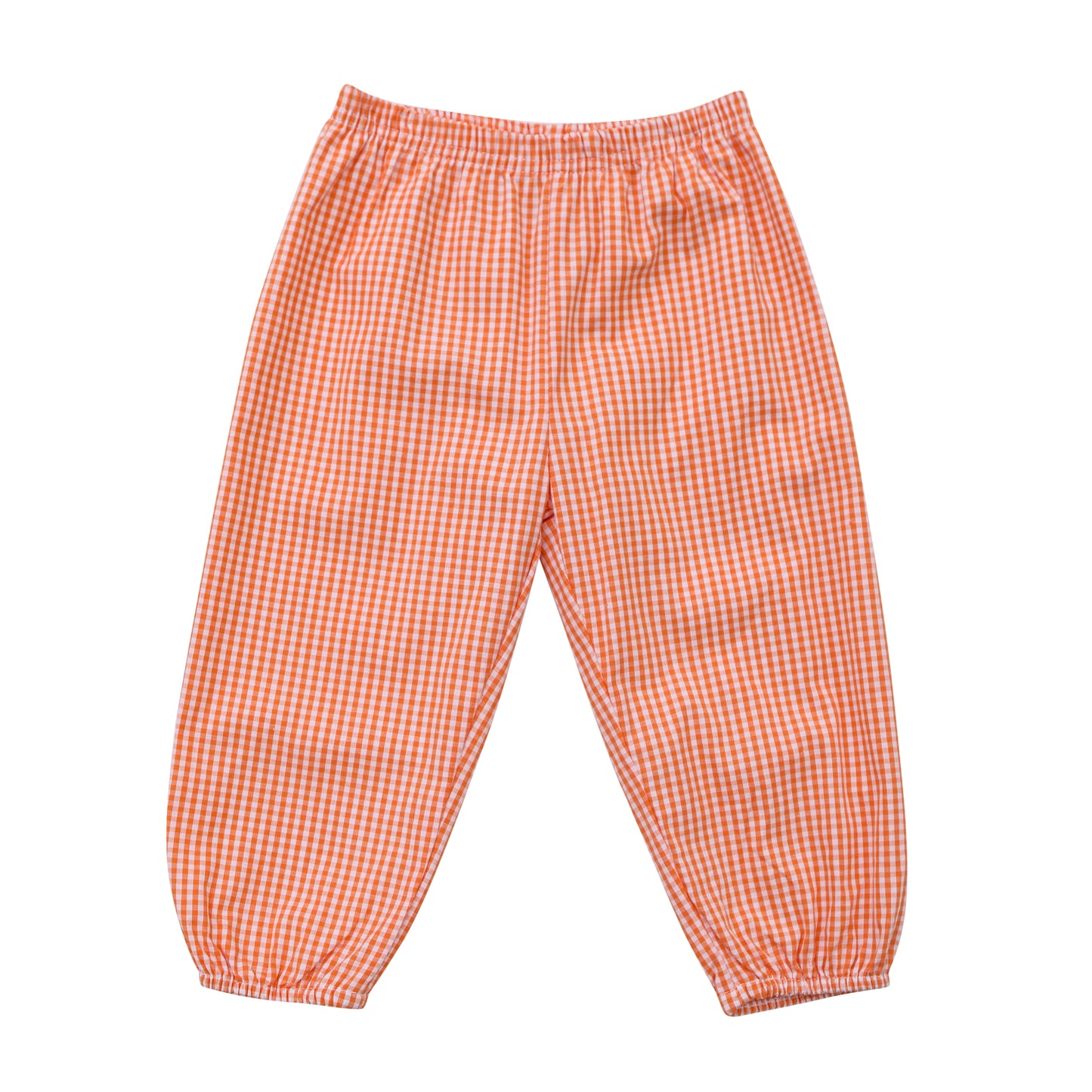 JB Boys Orange Gingham Bloomer Pants