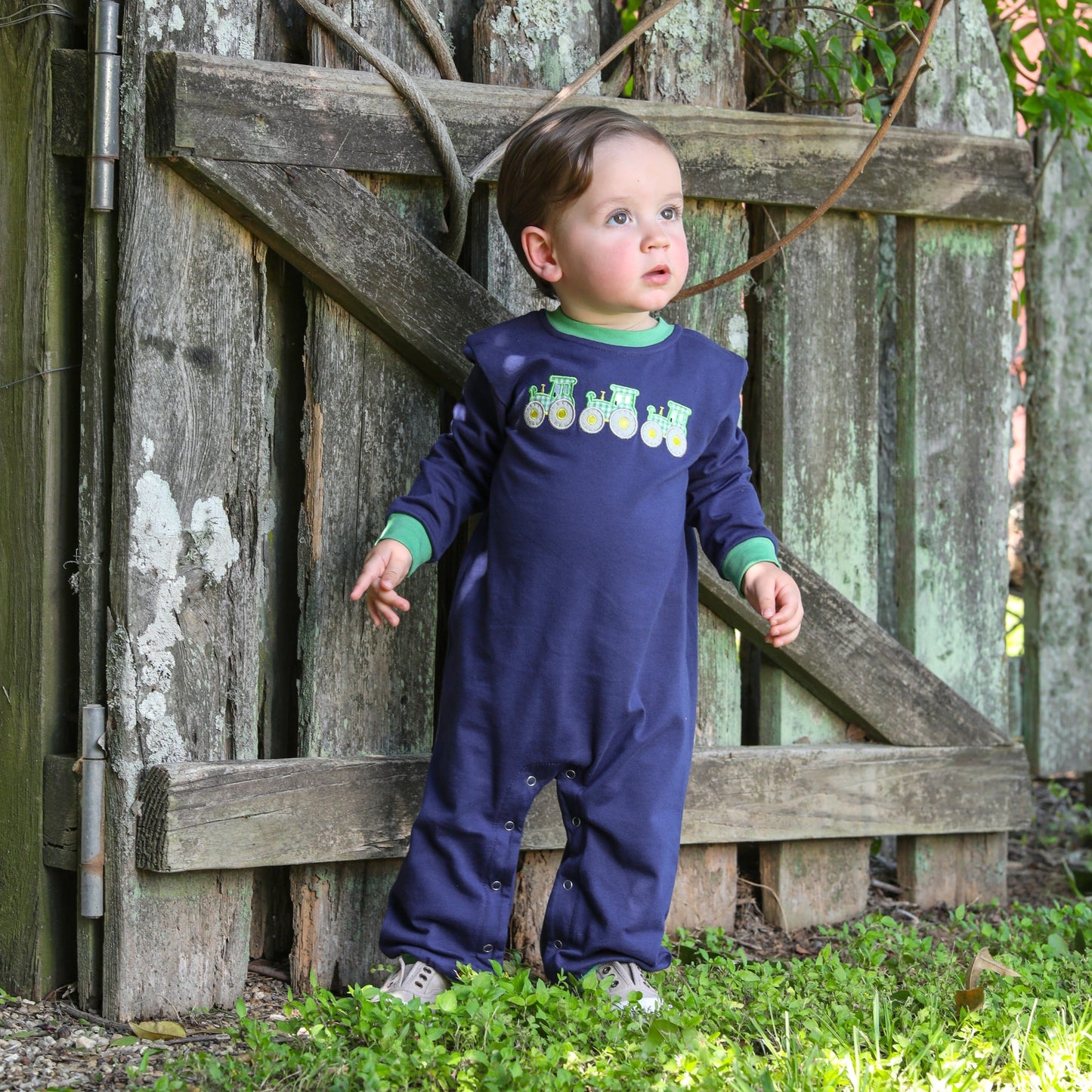 JB Boys Tractor Romper