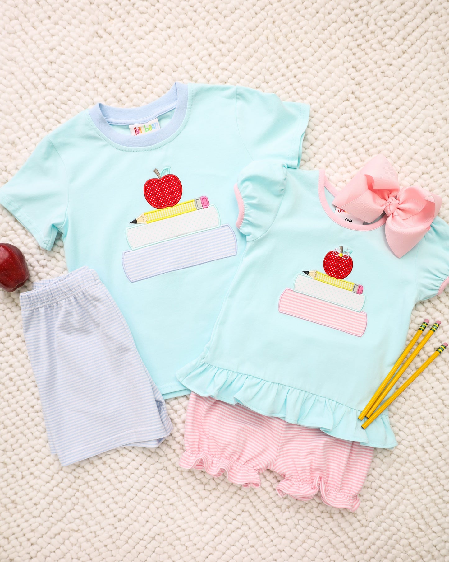 JB School Book Stack Boys Short Set