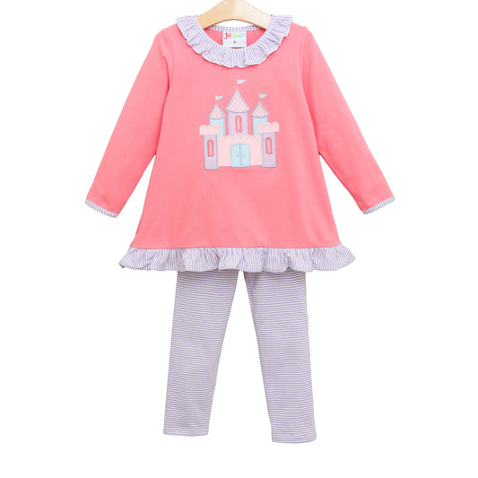 JB Girls Castle Ruffle Pants Set