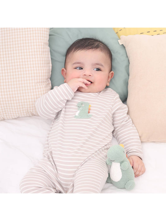 Albetta Crochet Baby Dino Romper
